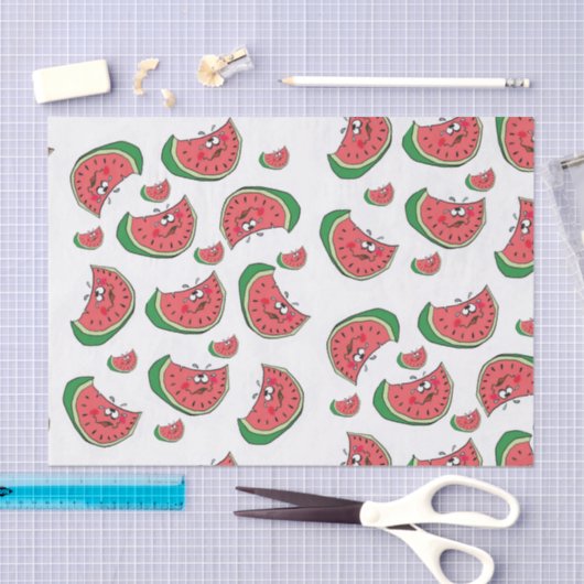 Weefselpapier Watermeloenen Tissuepapier (Craft)