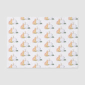 Weefselpapier Waterverf Herfst Woodland Pattern Tissuepapier (Voorkant)