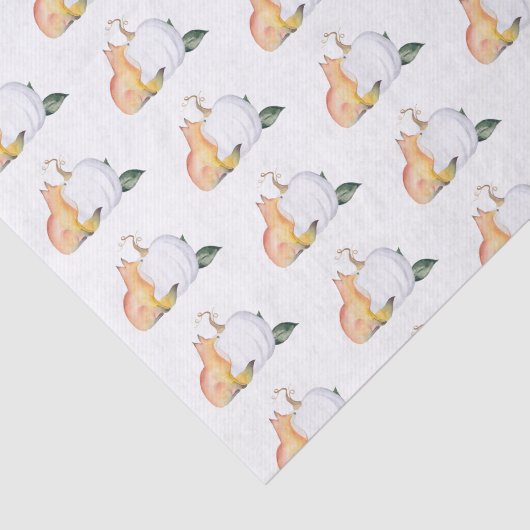 Weefselpapier Waterverf Herfst Woodland Pattern Tissuepapier (Detail)