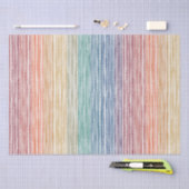 Weefselpapier Waterverf regenboogstrips Tissuepapier (Craft)