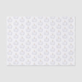 Weefselpapier Waterverf White Pumpkin Pattern Tissuepapier (Voorkant)