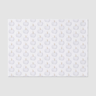Weefselpapier Waterverf White Pumpkin Pattern Tissuepapier