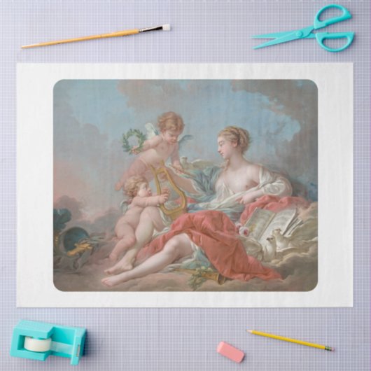 WEEFSELPAPIER : WENSELIJK VAN MUZIEK : KOCHER : 17 TISSUEPAPIER (Craft)