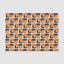 Weefselpapier - Whiskey Glass Gold en zwart