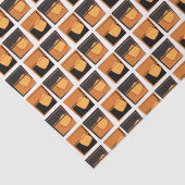 Weefselpapier - Whiskey Glass Gold en zwart Tissuepapier (Detail)