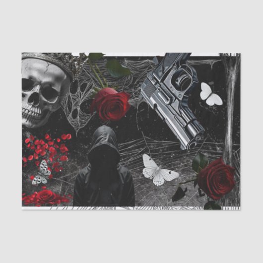 Weefselpapier wikkelen spookachtige Adeline Zade M Tissuepapier (Voorkant)