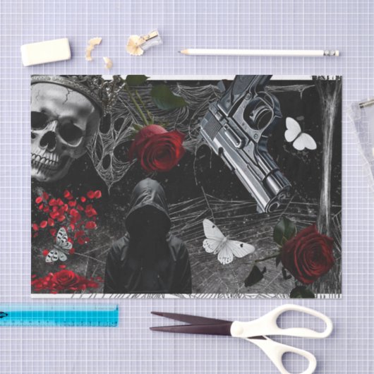 Weefselpapier wikkelen spookachtige Adeline Zade M Tissuepapier (Craft)