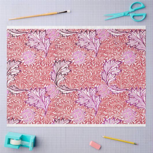 WEEFSELPAPIER : WILLIAM MORRIS : APPLE TISSUEPAPIER (Craft)