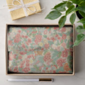 Weefselpapier William Morris Floral Sinaasappel Tissuepapier (Geschenk)