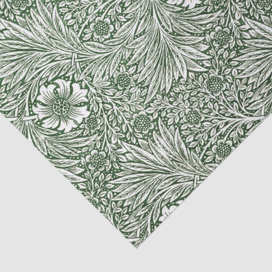 WEEFSELPAPIER : WILLIAM MORRIS : GROENEN TISSUEPAPIER (Detail)
