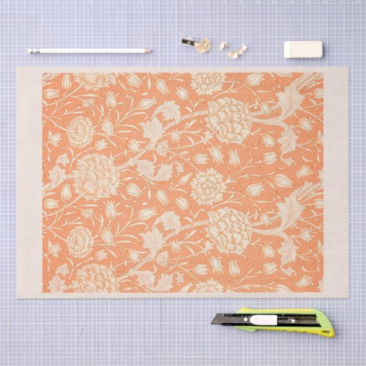 WEEFSELPAPIER : WILLIAM MORRIS : HONEYSUCKLE TISSUEPAPIER (Craft)