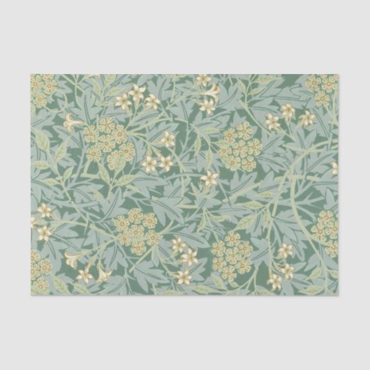 WEEFSELPAPIER : WILLIAM MORRIS : JASMINE 1896 TISSUEPAPIER (Voorkant)