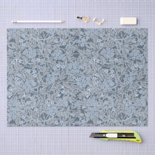 WEEFSELPAPIER : WILLIAM MORRIS : JASMINE TISSUEPAPIER (Craft)