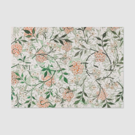 WEEFSELPAPIER : WILLIAM MORRIS : JASMINE TISSUEPAPIER (Voorkant)