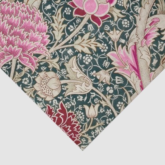 WEEFSELPAPIER : WILLIAM MORRIS : KRACHTIG ONTWERP TISSUEPAPIER (Detail)