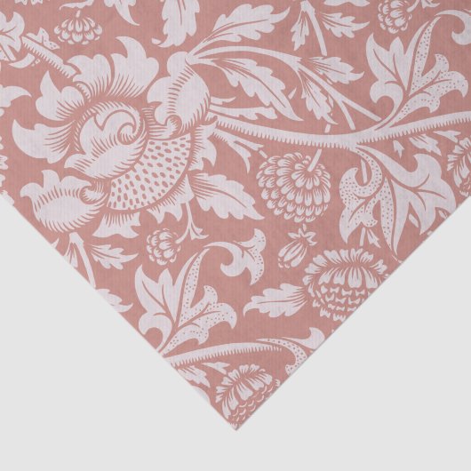 WEEFSELPAPIER : WILLIAM MORRIS : PLATTELAND TISSUEPAPIER (Detail)