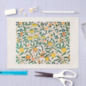 WEEFSELPAPIER : WILLIAM MORRIS : POMEGRANAAT TISSUEPAPIER (Craft)