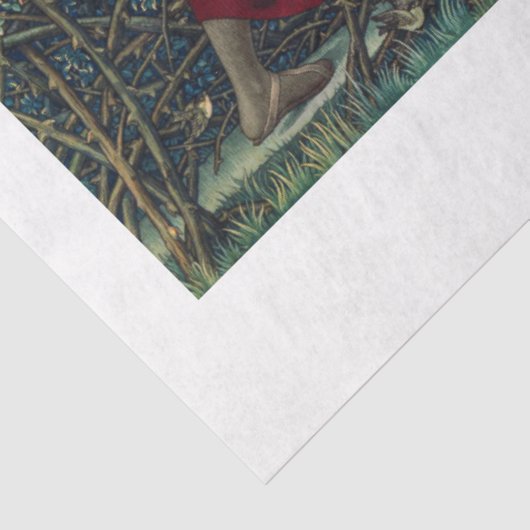 WEEFSELPAPIER : WILLIAM MORRIS : TAPESTRY TISSUEPAPIER (Detail)