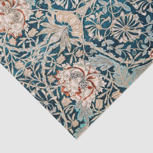 WEEFSELPAPIER : WILLIAM MORRIS : TULIPS TISSUEPAPIER (Detail)