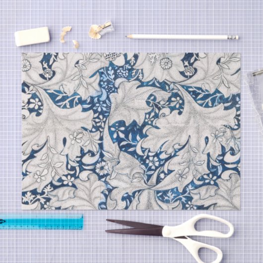 WEEFSELPAPIER : WILLIAM MORRIS :WALLFLOWER PATTERN TISSUEPAPIER (Craft)