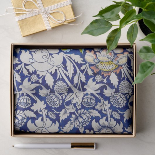 WEEFSELPAPIER : WILLIAM MORRIS : WATERVERF TISSUEPAPIER (Geschenk)