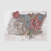 WEEFSELPAPIER : WILLIAM MORRIS : WILD TULIP TISSUEPAPIER (Voorkant)