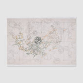 WEEFSELPAPIER : WILLIAM MORRIS : WILD TULIP TISSUEPAPIER (Voorkant)