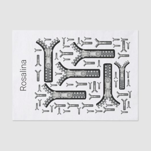 Weefselpapier Zippers Tissuepapier (Voorkant)