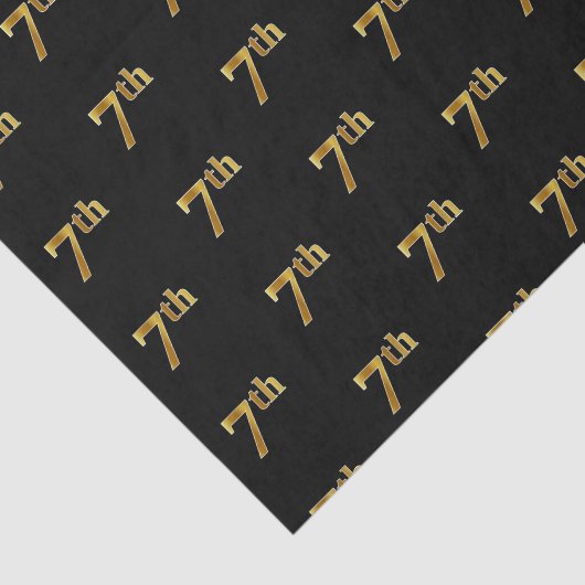 Weefselpapier, zwart, Faux Gold 7th (7e) Tissuepapier (Detail)