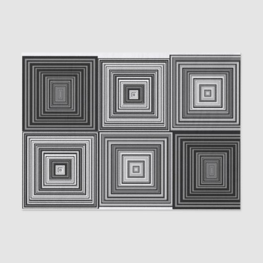 Weefselpapier, zwart, wit en grijs tissuepapier (Voorkant)