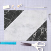 Weefselpapier, zwart-wit, marmer tissuepapier (Craft)