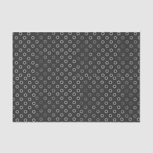 Weefselpapier, zwarte en witte cirkels tissuepapier (Voorkant)