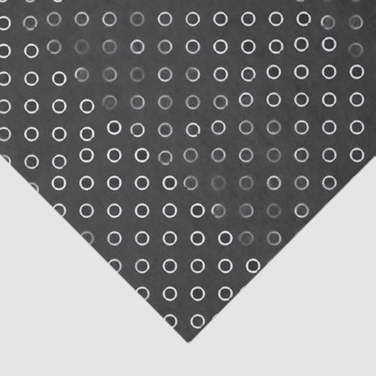 Weefselpapier, zwarte en witte cirkels tissuepapier (Detail)