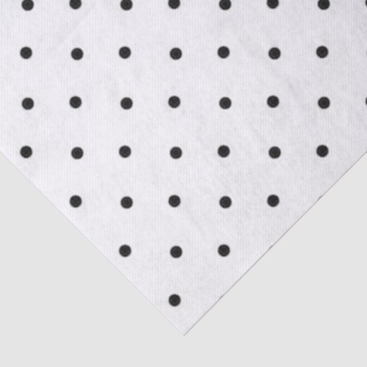 Weefselpapier/zwarte pooldots tissuepapier (Detail)
