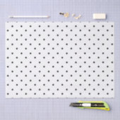 Weefselpapier/zwarte pooldots tissuepapier (Craft)