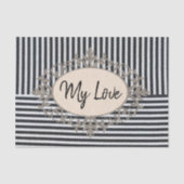 Weefselpapierband zwarte strepen tissuepapier (Voorkant)