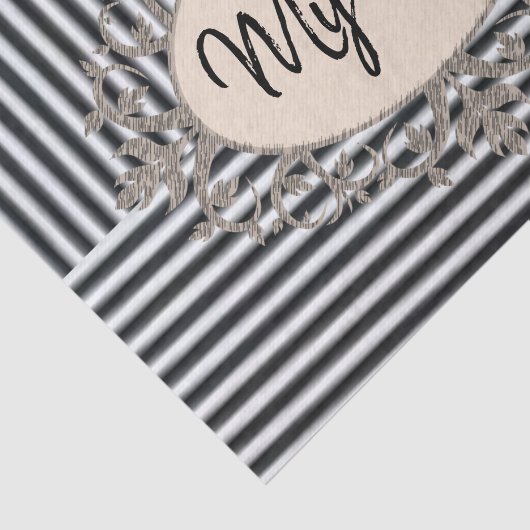 Weefselpapierband zwarte strepen tissuepapier (Detail)