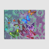 WEEFSELPAPIERBUTTERFLIES EN ANTIEK RUIMTE TISSUEPAPIER (Voorkant)