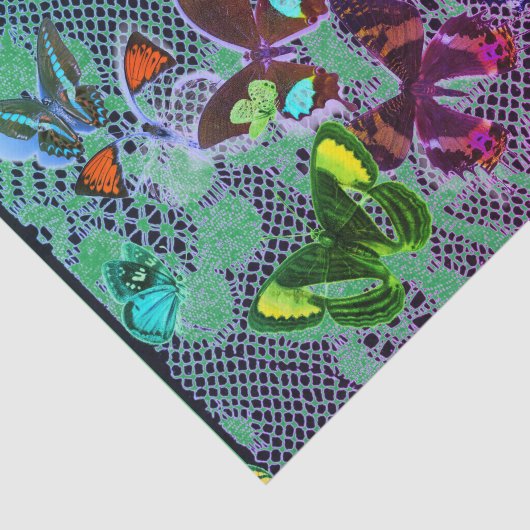 WEEFSELPAPIERBUTTERFLIES EN ANTIEK RUIMTE TISSUEPAPIER (Detail)