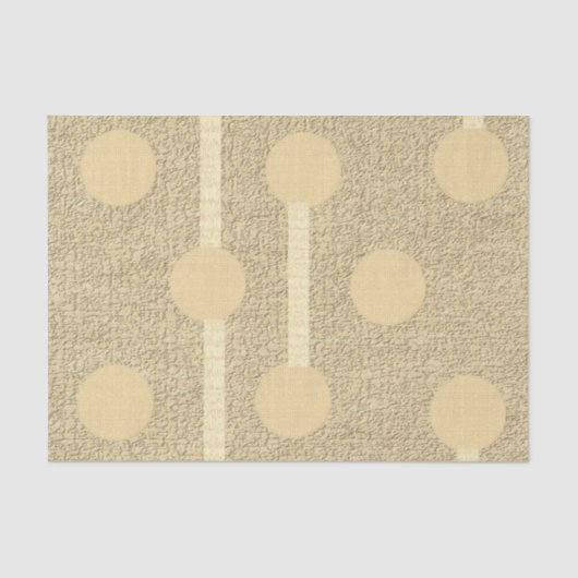 Weefselpapieren beige cirkels tissuepapier (Voorkant)