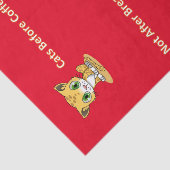 Weefselpapieren katten die vóór de koffiewijn word tissuepapier (Detail)