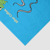 Weefselpapieren kikkers voor en na koffie tissuepapier (Detail)