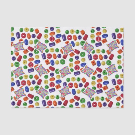 Weefselpapieren kleuren tissuepapier (Voorkant)