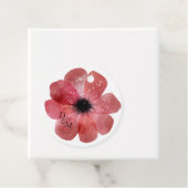 Weefselpapieren oppies Classic Round Sticker Bedankjes Labels (In situ)