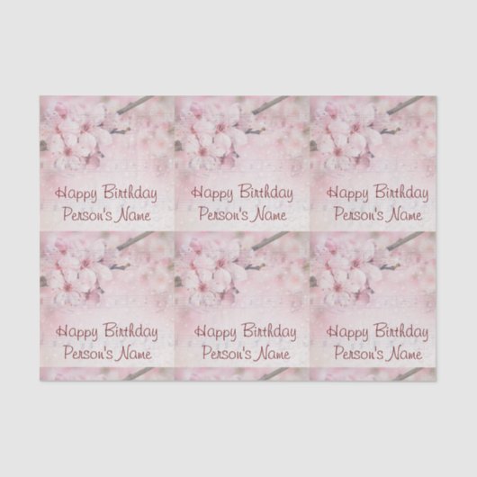 Weefselpapieren set (2) Happy Birthday CB Tissuepapier (Voorkant)