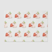 WeefselpapierHAMSTER MET STRAWBERRY Tissuepapier (Voorkant)