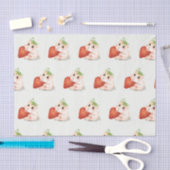 WeefselpapierHAMSTER MET STRAWBERRY Tissuepapier (Craft)