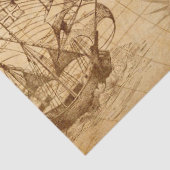 Weefselpapierontkoppeling -  kaart van de VS Tissuepapier (Detail)