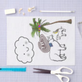 Weefselpapierpalm wolken tissuepapier (Craft)