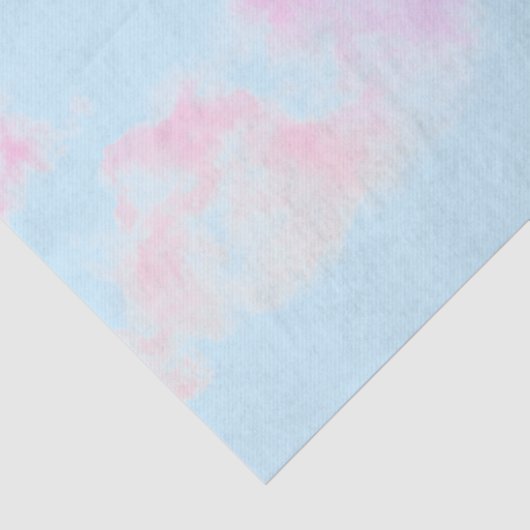 WEEFSELPAPIERPINKKLEUTEN OP BLAUWE SKY TISSUEPAPIER (Detail)